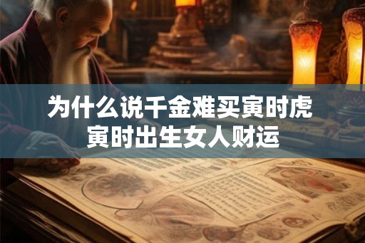 为什么说千金难买寅时虎 寅时出生女人财运
