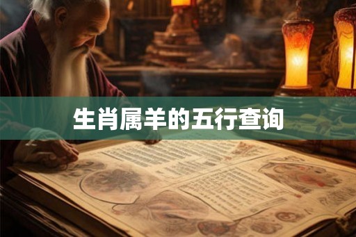 生肖属羊的五行查询