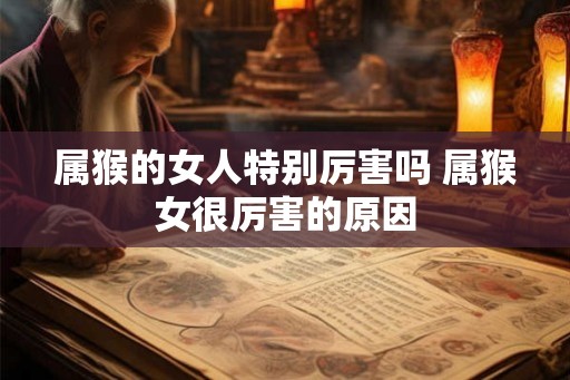 属猴的女人特别厉害吗 属猴女很厉害的原因 属猴的女人特别厉害吗 属猴女很厉害的原因