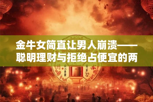 金牛女简直让男人崩溃——聪明理财与拒绝占便宜的两面派