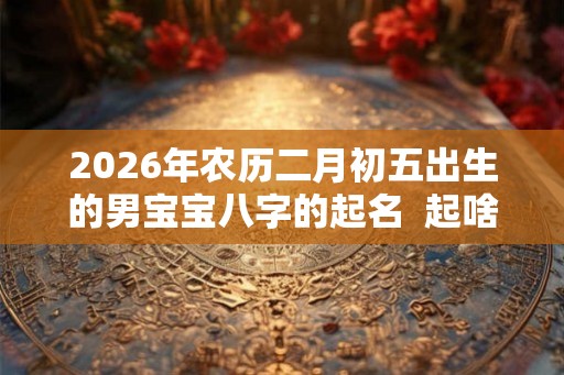 2026年农历二月初五出生的男宝宝八字的起名  起啥名字比较吉利