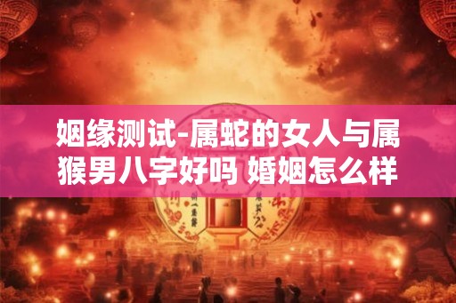 姻缘测试-属蛇的女人与属猴男八字好吗 婚姻怎么样