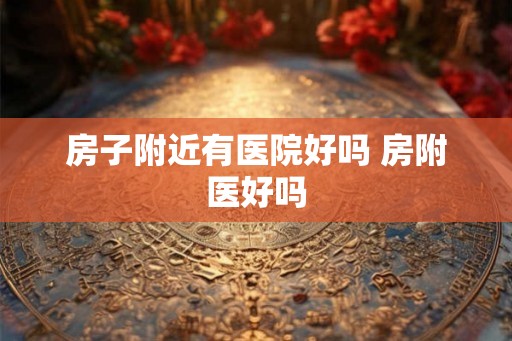 房子附近有医院好吗 房附医好吗