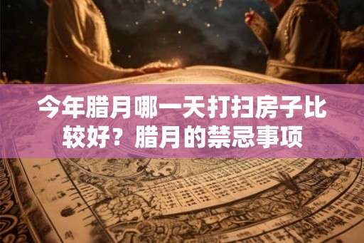 今年腊月哪一天打扫房子比较好？腊月的禁忌事项