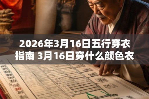 2026年3月16日五行穿衣指南 3月16日穿什么颜色衣服