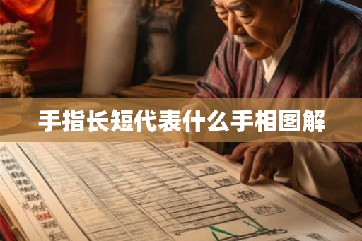 手指长短代表什么手相图解