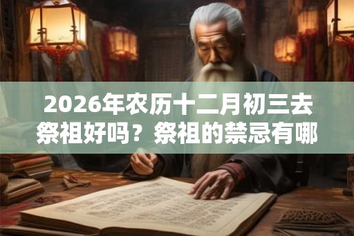2026年农历十二月初三去祭祖好吗?祭祖的禁忌有哪些? 2026年农历十二月初三去祭祖好吗?祭祖的禁忌有哪些?