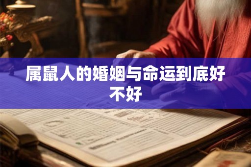 属鼠人的婚姻与命运到底好不好