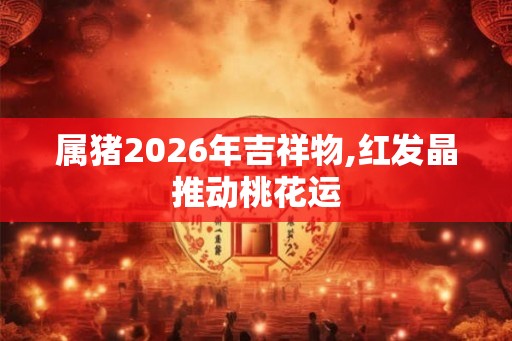 属猪2026年吉祥物,红发晶推动桃花运