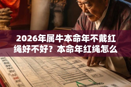 2026年属牛本命年不戴红绳好不好？本命年红绳怎么佩戴好？