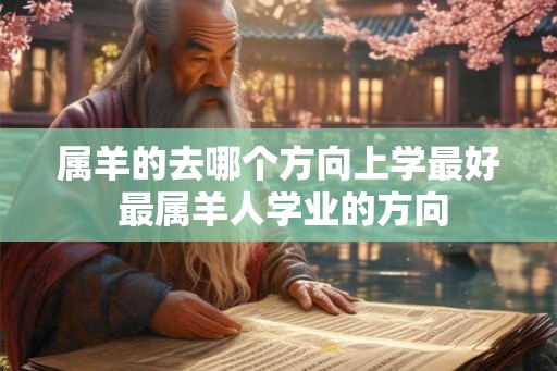 属羊的去哪个方向上学最好 最属羊人学业的方向