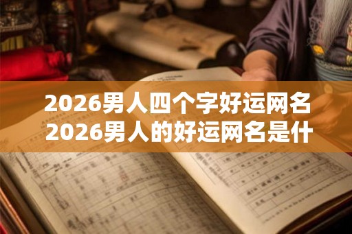2026男人四个字好运网名 2026男人的好运网名是什么