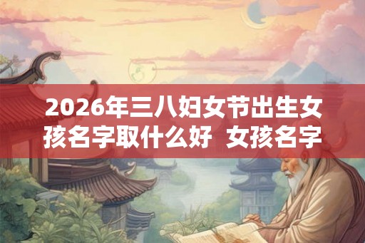 2026年三八妇女节出生女孩名字取什么好 女孩名字库 2026年三八妇女节出生女孩名字取什么好 女孩名字库