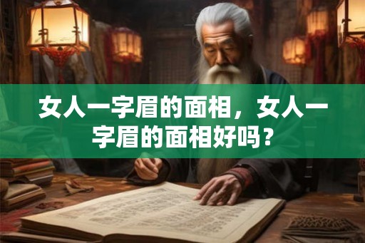 女人一字眉的面相，女人一字眉的面相好吗？