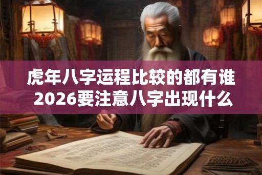 虎年八字运程比较的都有谁 2026要注意八字出现什么 虎年八字运程比较的都有谁 2026要注意八字出现什么