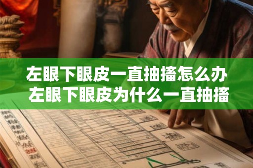 左眼下眼皮一直抽搐怎么办 左眼下眼皮为什么一直抽搐