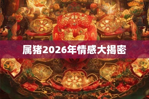 属猪2026年情感大揭密 属猪2026年情感大揭密