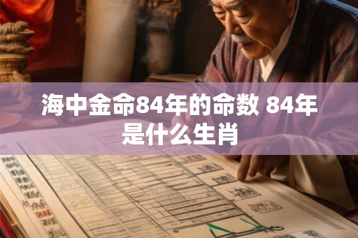 海中金命84年的命数 84年是什么生肖