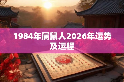 1984年属鼠人2026年运势及运程 1984年属鼠人2026年运势及运程