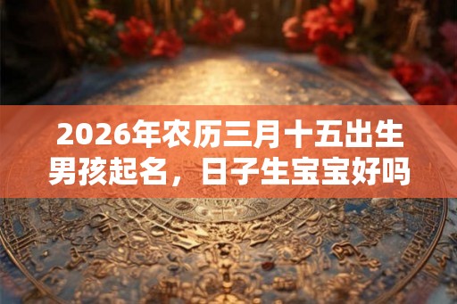 2026年农历三月十五出生男孩起名，日子生宝宝好吗？