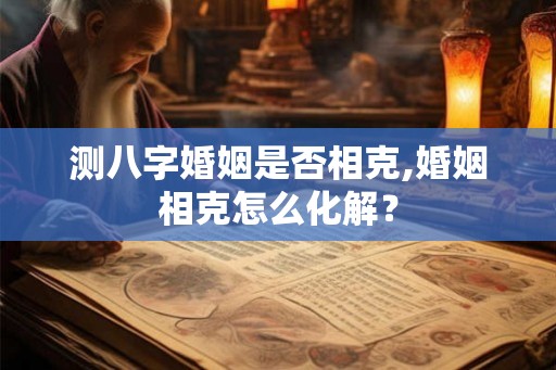 测八字婚姻是否相克,婚姻相克怎么化解？