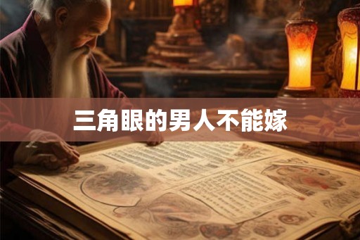 三角眼的男人不能嫁