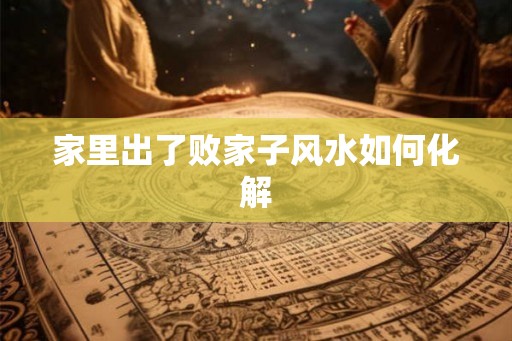 家里出了败家子风水如何化解