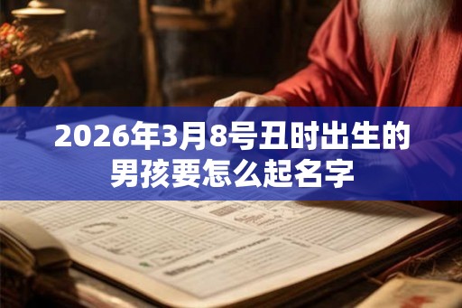 2026年3月8号丑时出生的男孩要怎么起名字