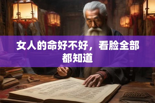 女人的命好不好，看脸全部都知道