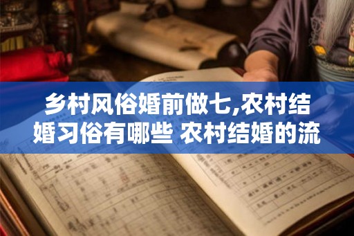 乡村风俗婚前做七,农村结婚习俗有哪些 农村结婚的流程