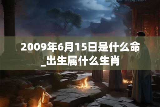 2009年6月15日是什么命_出生属什么生肖