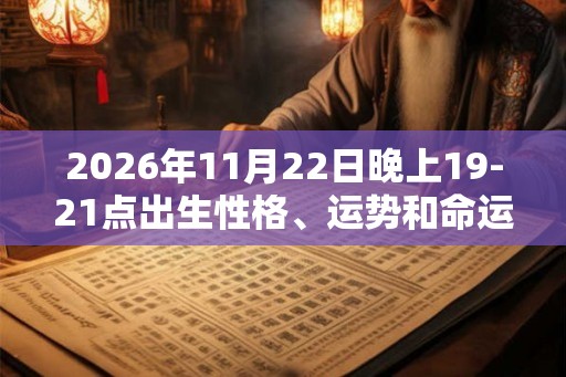 2026年11月22日晚上19-21点出生性格、运势和命运