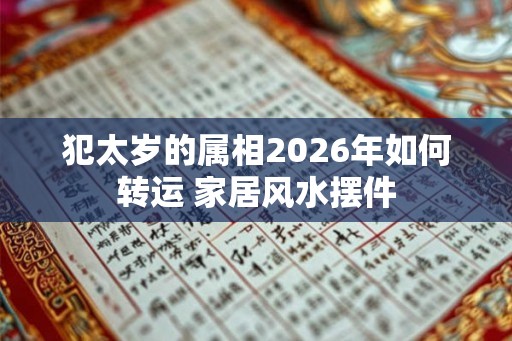 犯太岁的属相2026年如何转运 家居风水摆件