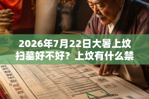 2026年7月22日大暑上坟扫墓好不好？上坟有什么禁忌？