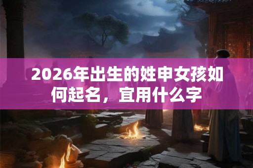 2026年出生的姓申女孩如何起名,宜用什么字 2026年出生的姓申女孩如何起名,宜用什么字