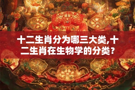 十二生肖分为哪三大类,十二生肖在生物学的分类？