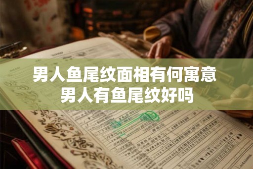男人鱼尾纹面相有何寓意 男人有鱼尾纹好吗