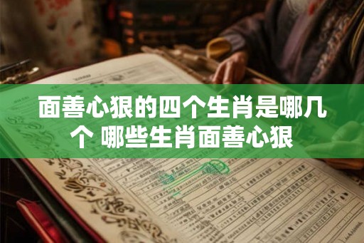 面善心狠的四个生肖是哪几个 哪些生肖面善心狠