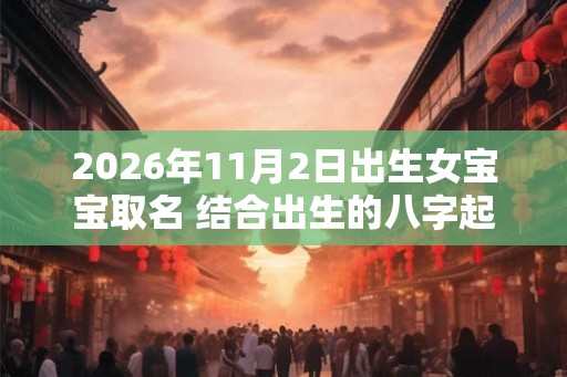 2026年11月2日出生女宝宝取名 结合出生的八字起名