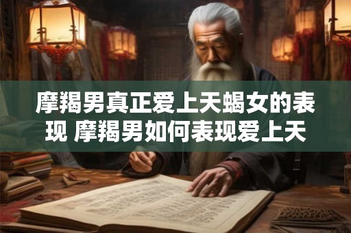 摩羯男真正爱上天蝎女的表现 摩羯男如何表现爱上天蝎女