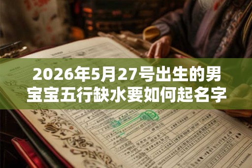 2026年5月27号出生的男宝宝五行缺水要如何起名字