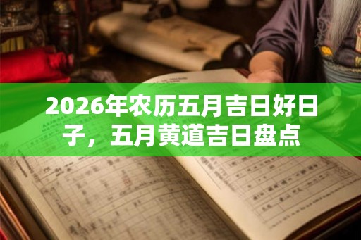 2026年农历五月吉日好日子，五月黄道吉日盘点