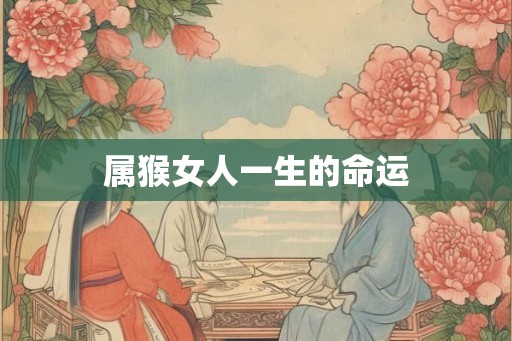 属猴女人一生的命运 属猴女人一生的命运