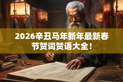 2026辛丑马年新年最新春节贺词贺语大全! 2026辛丑马年新年最新春节贺词贺语大全!