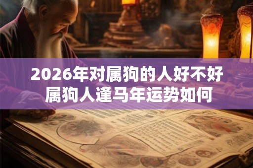 2026年对属狗的人好不好 属狗人逢马年运势如何