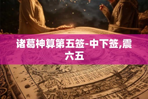 诸葛神算第五签-中下签,震六五