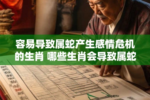 容易导致属蛇产生感情危机的生肖 哪些生肖会导致属蛇感情危机
