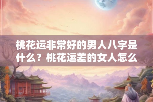 桃花运非常好的男人八字是什么?桃花运差的女人怎么办? 桃花运非常好的男人八字是什么?桃花运差的女人怎么办?