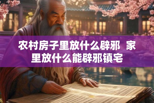 农村房子里放什么辟邪  家里放什么能辟邪镇宅
