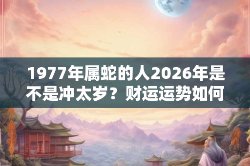 1977年属蛇的人2026年是不是冲太岁?财运运势如何? 1977年属蛇的人2026年是不是冲太岁?财运运势如何?